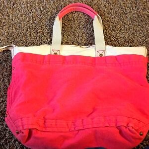 Hot pink tote canvas cotton